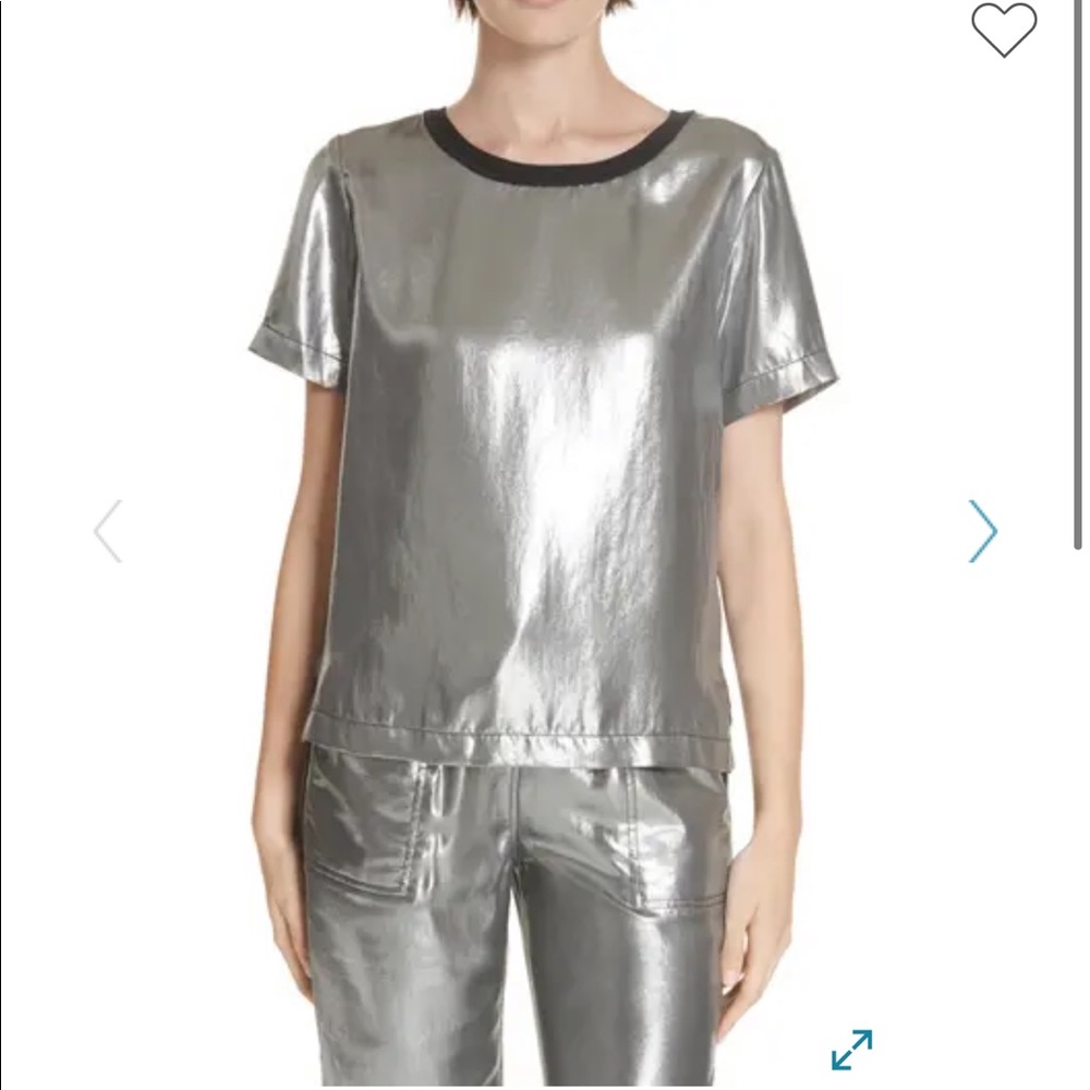 Rag & Bone Sloane Metallic T-Shirt
